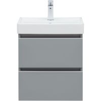 Тумба под раковину Aquanet Вега 50 329600 подвесная Мисти грин — фото 2, Тумбы под раковину