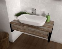 Тумба под раковину 1MarKa Grunge Loft 80П У85845 подвесная Дуб намибия — фото 3, Тумбы под раковину