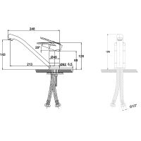 Товар: Смеситель для кухни Kaiser Planet 14033 Хром - фото 2 Смеситель для кухни Kaiser Planet 14033 Хром — фото 2, Смесители