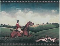 Керамический декор Petracers Grand Elegance Fox Hunting A B FOX A 15x20 см — фото 1, Керамическая плитка