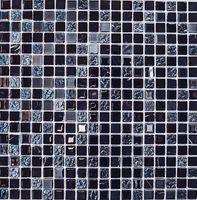Стеклянная мозаика с камнем Bonaparte Tesla 30х30 см — фото 1, Мозаика