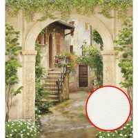 Фреска Ortograf Городской пейзаж 3467 Фактура флок FLK Флизелин (2,5*2,7) Бежевый/Зеленый, Город/Пейзаж арт-3467 (флок FLK) — фото 1, Фрески