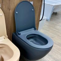 Унитаз beWash Bogen 88303280 подвесной Антрацит с сиденьем Микролифт — фото 4, Унитазы