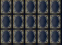 Обои Grandeco Icon 191502 Винил на флизелине (0,53*10,05) Синий, Вензель/Клетка — фото 2, Обои для стен