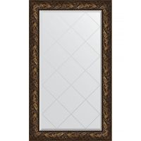 Зеркало Evoform Exclusive-G 133х79 BY 4244 с гравировкой в багетной раме - Византия бронза 99 мм — фото 1, Мебель для ванной