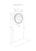 Зеркало Aquaton Анелло 75 1A260702AK010 с подсветкой с сенсорным выключателем и подогревом — фото 20, Зеркала в ванную комнату