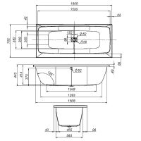 Акриловая ванна AM.PM Func 160х70 W84A-160-070W-A без гидромассажа — фото 14, Акриловые ванны