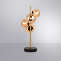 Настольная лампа Artelamp Gemini Янтарная Полированная медь Черная арт-A2243LT-4PB — фото 3, Настольные лампы