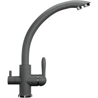 Смеситель для кухни Ulgran Classic U-017-309 Темно-серый — фото 1, Смесители