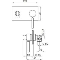 Гигиенический душ со смесителем Cezares Хром арт-APHRODITE-DIF-01-Bi — фото 2, Гигиенические души
