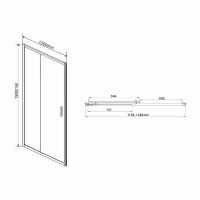 Товар: Душевая дверь Vincea Garda VDS-1G120CHB 120 профиль Черный стекло шиншилла - фото 5 Душевая дверь Vincea Garda VDS-1G120CHB 120 профиль Черный стекло шиншилла — фото 5, Душевые двери в нишу