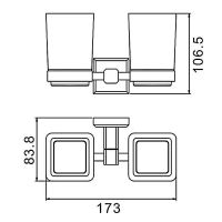 Товар: Стакан для зубных щеток Gappo G38 G3808 двойной Хром - фото 7 Стакан для зубных щеток Gappo G38 G3808 двойной Хром — фото 7, Стаканы для зубных щеток
