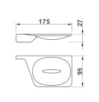 Мыльница Art&Max Gina AM-G-2734-Nr Черный — фото 2, Мыльницы