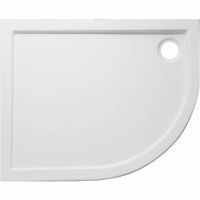 Душевой поддон из искусственного камня Эстет Омега 100х80 L ФР-00000768 Белый — фото 1, Душевые поддоны из искусственного камня