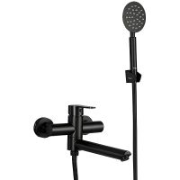 Смеситель для ванны Frap H801 F32801-6 универсальный Черный матовый — фото 1, Смеситель для ванны