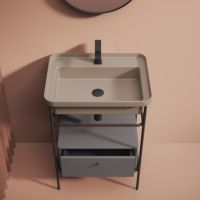 Товар: Консоль под раковину Artceram Fuori 60 ACA056 56 Moka - фото 2 Консоль под раковину Artceram Fuori 60 ACA056 56 Moka — фото 2, Мебель для ванной