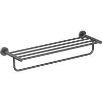 Полка для полотенец Aquatek Европа AQ4115MB Черная матовая — фото 1, Полки для полотенец