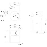 Товар: Раковина Abber Stein 42 AS2625 угловая Белая матовая - фото 6 Раковина Abber Stein 42 AS2625 угловая Белая матовая — фото 6, Раковины подвесные