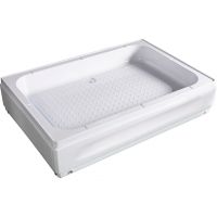 Душевой поддон из АБС-пластика Wemor 120x90 S 10000006112 Белый — фото 1, Душевые поддоны