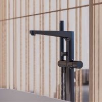 Смеситель для ванны Omnires Contour CT8033AT Антрацит — фото 3, Смесители