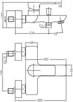 Товар: Смеситель для ванны Aquanet Arctic AF520-20СW 216776 Хром Белый - фото 6 Смеситель для ванны Aquanet Arctic AF520-20СW 216776 Хром Белый — фото 6, Смесители