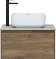 Тумба с раковиной STWORKI Карлстад 60 425188 подвесная Дуб рустикальный — фото 3, Мебель для ванной