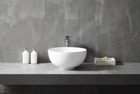 Раковина-чаша Abber Stein 40 AS2617 Белая матовая — фото 3, Раковины накладные