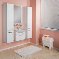 Товар: Шкаф пенал Aquaton Ария 1A134403AA010 подвесной Белый - фото 5 Шкаф пенал Aquaton Ария 1A134403AA010 подвесной Белый — фото 5, Мебель для ванной