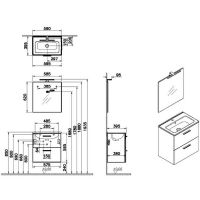 Товар: Комплект мебели для ванной Vitra Mia 60 75021 подвесной Белый глянцевый - фото 9 Комплект мебели для ванной Vitra Mia 60 75021 подвесной Белый глянцевый — фото 9, Мебель для ванной