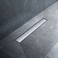 Душевой лоток AM.PM MasterFlow 50 W01SC-U11-050-04SB с решеткой Хром матовый / под плитку Tile — фото 6, Душевые лотки