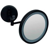 Косметическое зеркало Colombo Design Specchi В9954.NE с подсветкой с увеличением Черное — фото 1, Косметические зеркала