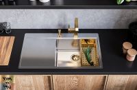 Кухонная мойка Alveus Pure 50R KMB-90 860x525 1103653 Брашированная сталь — фото 4, Кухонные мойки