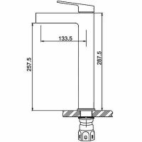 Смеситель для раковины Gappo G99-30 G1099-32 Сатин — фото 8, Смесители
