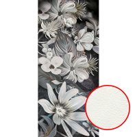 Фреска Ortograf Цветы 33004 Фактура флок FLK Флизелин (1,2*2,7) Серый, Цветы — фото 1, Фрески