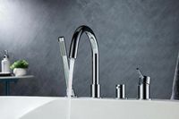 Смеситель на борт ванны Aquatek Европа AQ1348CR Хром — фото 3, Смесители на борт ванны