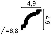 Карниз Orac Decor 2000x49x49 мм арт-CX124F — фото 3, Карнизы
