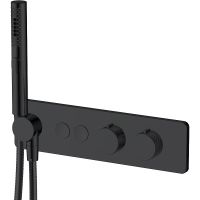 Смеситель для душа Allen Brau Liberty 5.33010-31 с термостатом Черный матовый — фото 1, Смесители