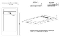 Душевой поддон из искусственного камня Allen Brau Infinity 140x80 8.21004-AM Антрацит — фото 8, Душевые поддоны из искусственного камня