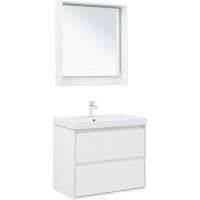 Товар: Тумба под раковину Aquanet Милан 80 336369 подвесная Белый глянец - фото 7 Тумба под раковину Aquanet Милан 80 336369 подвесная Белый глянец — фото 7, Мебель для ванной