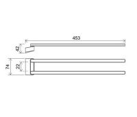 Полотенцедержатель Ravak 10° X07P328 поворотный Хром — фото 4, Полотенцедержатели