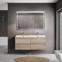 Тумба под раковину BelBagno Kraft 120 KRAFT-1200-4C-SO-2-RGB подвесная Rovere Galifax Bianco — фото 15, Тумбы под раковину