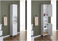 Шкаф пенал Aquanet Доминика 35 R 170802 Белый — фото 6, Мебель для ванной