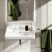 Товар: Раковина Kerama Marazzi Pompei 80 PO.wb.80 Белая глянцевая - фото 3 Раковина Kerama Marazzi Pompei 80 PO.wb.80 Белая глянцевая — фото 3, Раковины подвесные