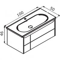 Товар: Тумба с раковиной Orka Likya 100 5002489 подвесная Антрацит матовый - фото 8 Тумба с раковиной Orka Likya 100 5002489 подвесная Антрацит матовый — фото 8, Мебель для ванной