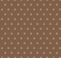 Обои Milassa Flos 2 010 Флизелин (1*10,05) Коричневый, Ромб/Цветы — фото 1, Обои для стен