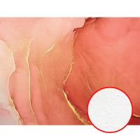 Фреска Ortograf Fluid art 33642 Фактура бархат FX Флизелин (3,5*2,7) Красный/Золото, Абстракция — фото 1, Фрески