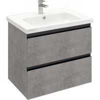 Тумба под раковину Laparet Electra 70 LE-WCAB-70-123 подвесная Хромикс серебро — фото 1, Мебель для ванной