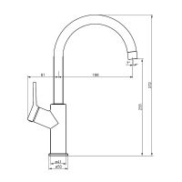 Смеситель для кухни Damixa Eclipse 310720300 Черный матовый — фото 4, Смесители