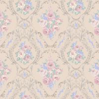 Обои Milassa Joli Joli4 002 Флизелин (1*10,05) Розовый/Бежевый, Орнамент/Цветы — фото 1, Обои для стен