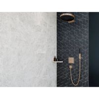 Товар: Металлическая полка Hansgrohe AddStoris 41741140 угловая Шлифованная бронза - фото 2 Металлическая полка Hansgrohe AddStoris 41741140 угловая Шлифованная бронза — фото 2, Полки для ванной и душа
